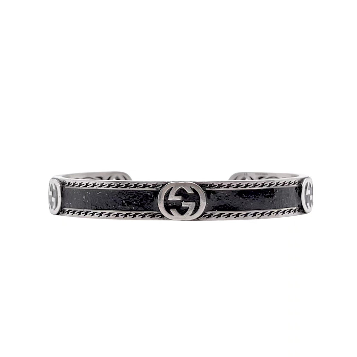 Martin Graham bangle in polished metal-tone – main product view