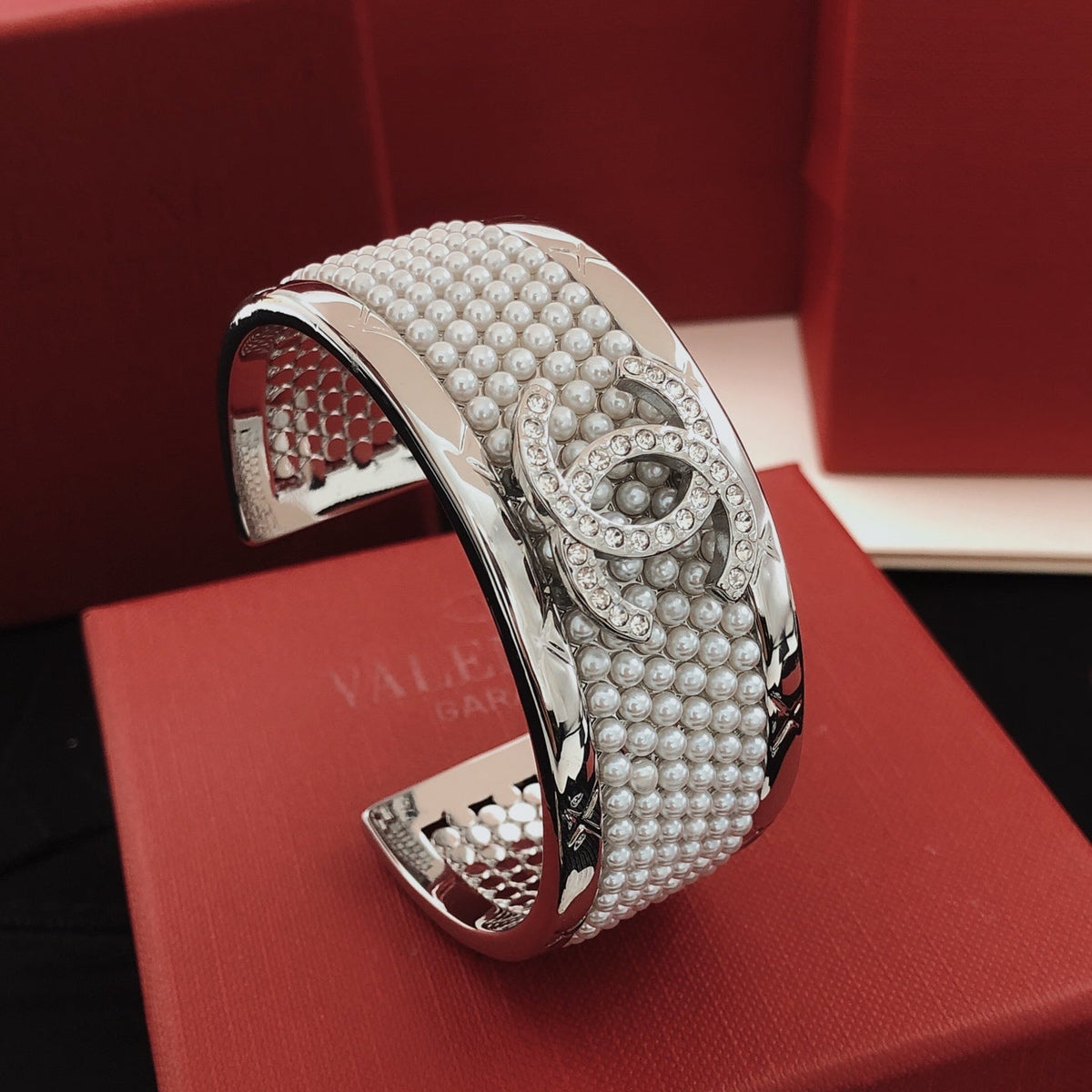 Martin Graham bangle in polished metal-tone – main product view