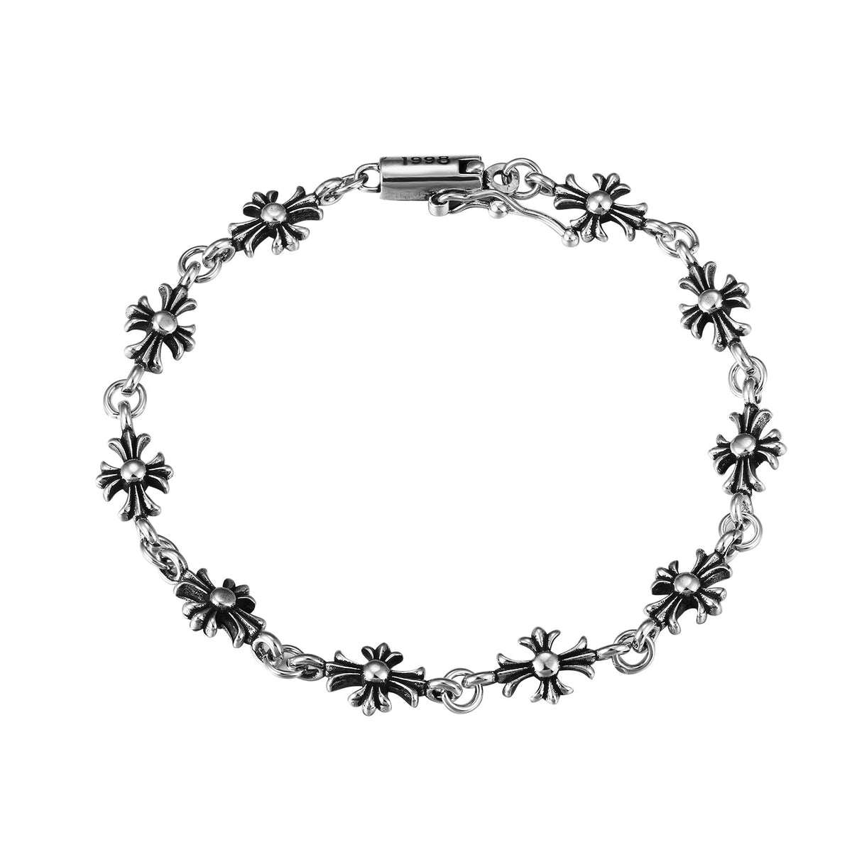 Martin Graham bracelet in polished metal-tone – side detail