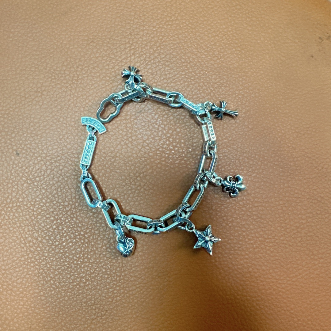 Martin Graham bracelet in polished metal-tone – side detail