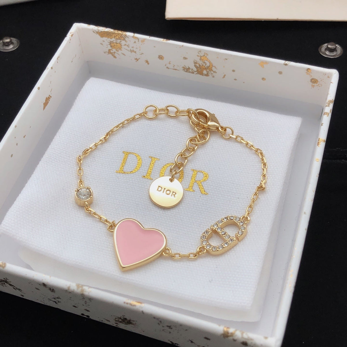Martin Graham bracelet in polished metal-tone – close-up detail