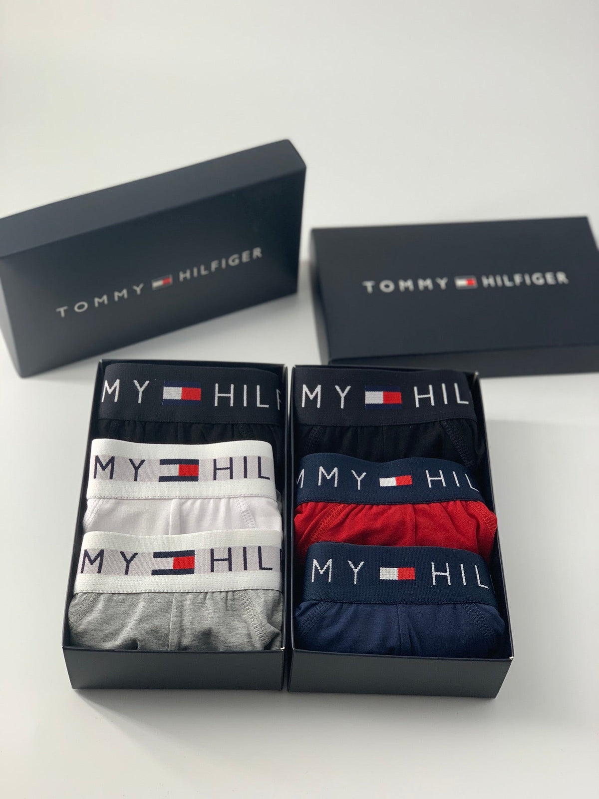 Tommy Hilfiger Contrast Logo Waistbands Men's Boxer Briefs - 3-Piece Box