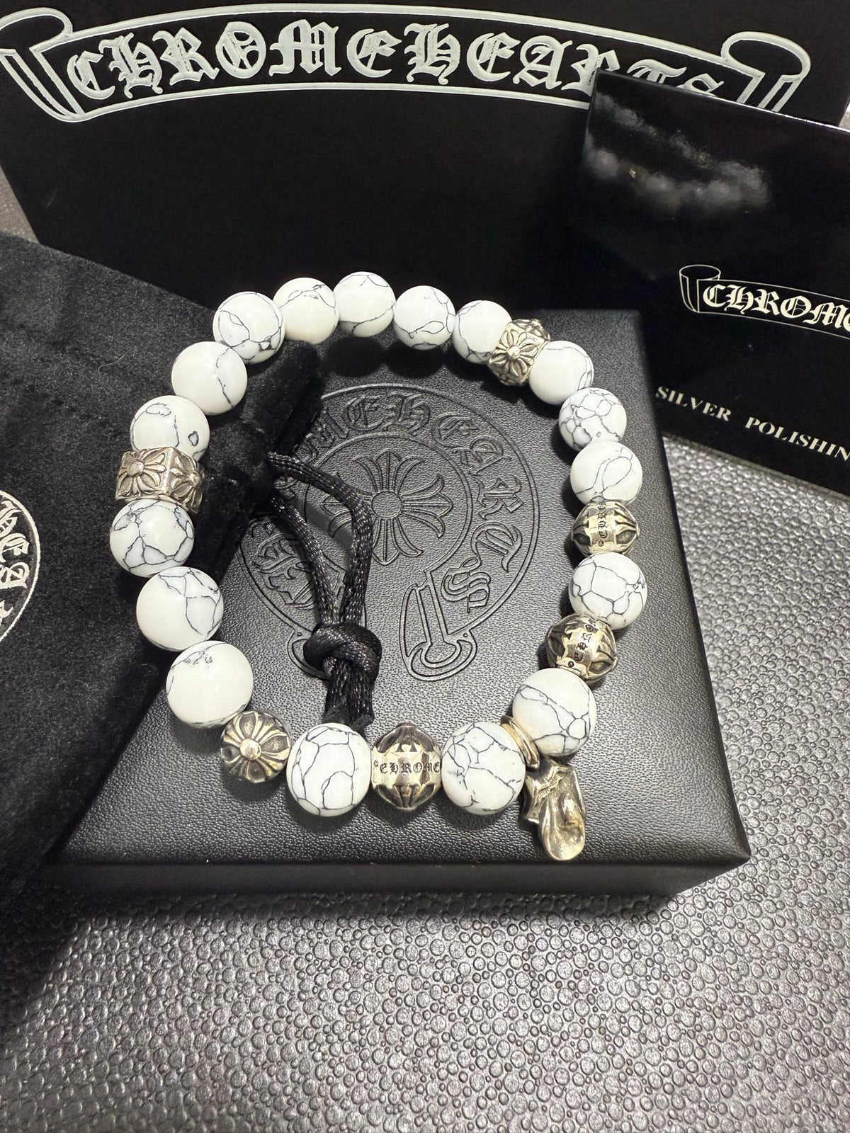 Martin Graham jewelry accessory in polished metal-tone – styled product view