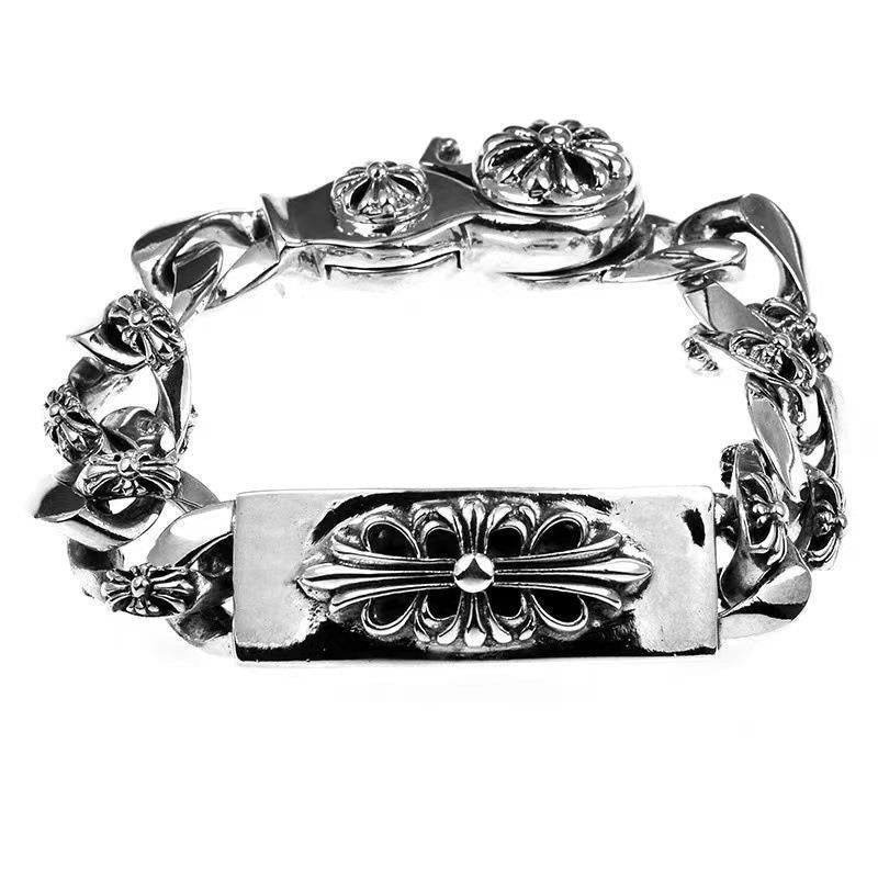Martin Graham bracelet in polished metal-tone – styled product view