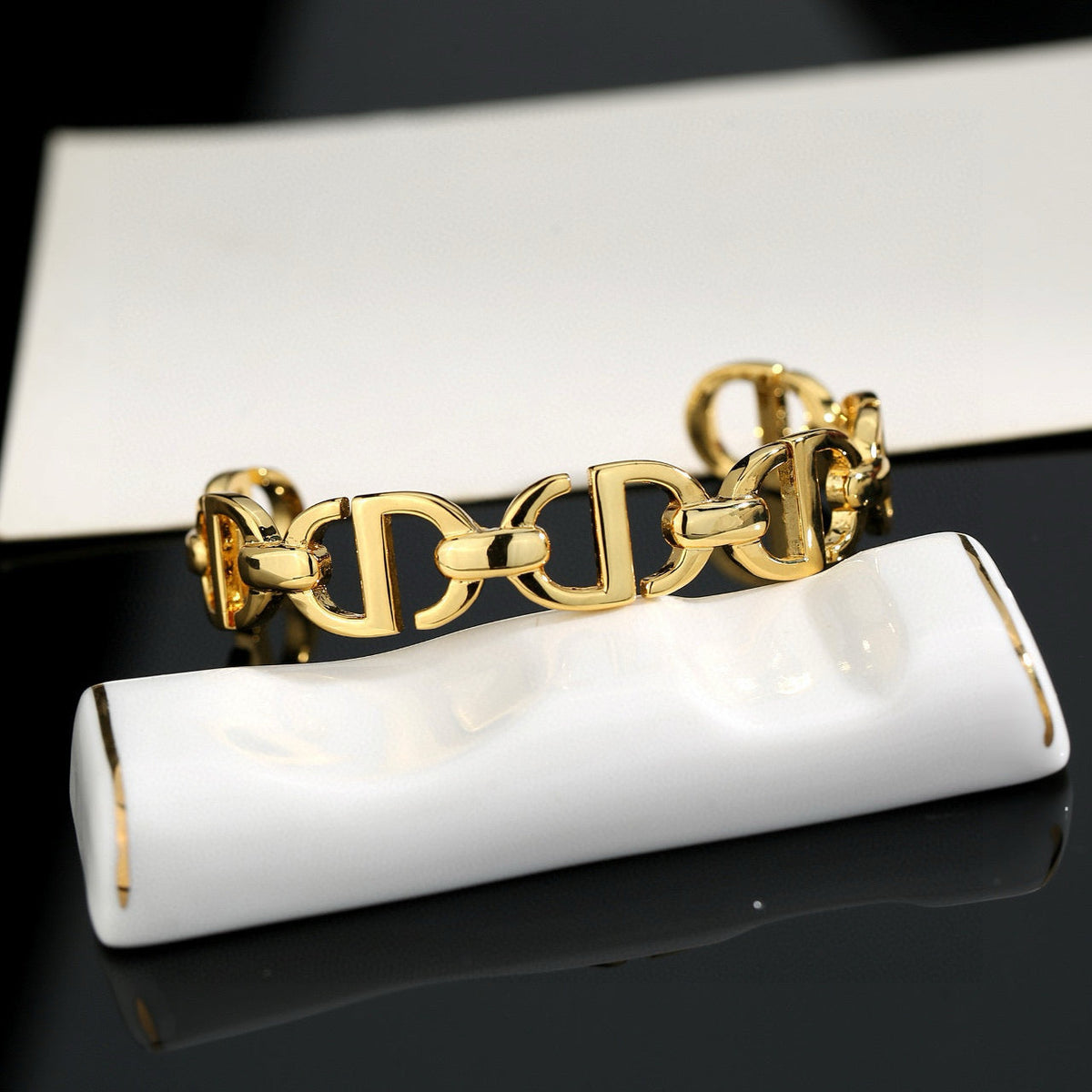 Martin Graham bracelet in polished metal-tone – main product view