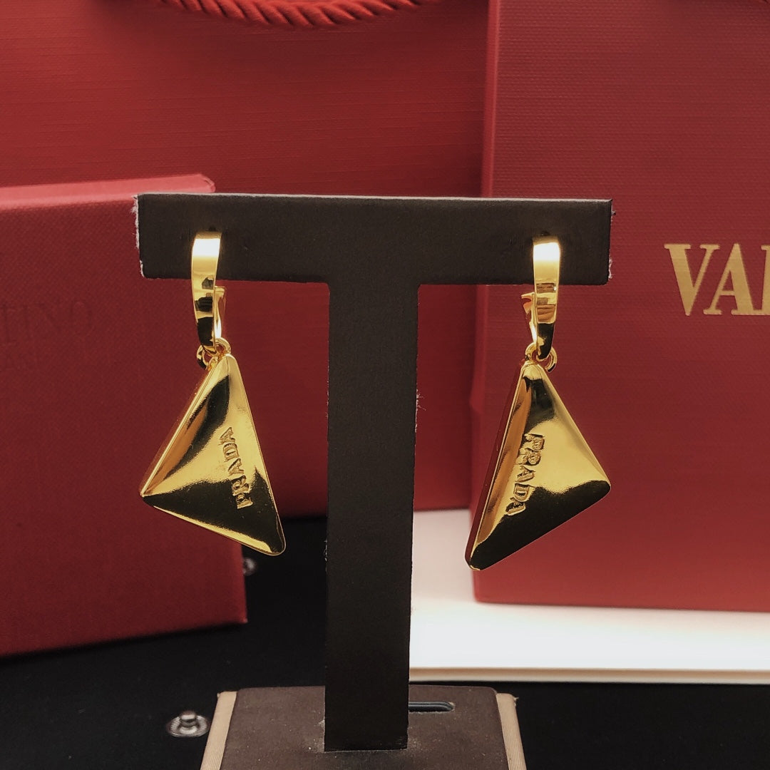 Martin Graham drop earrings in polished metal-tone – main product view