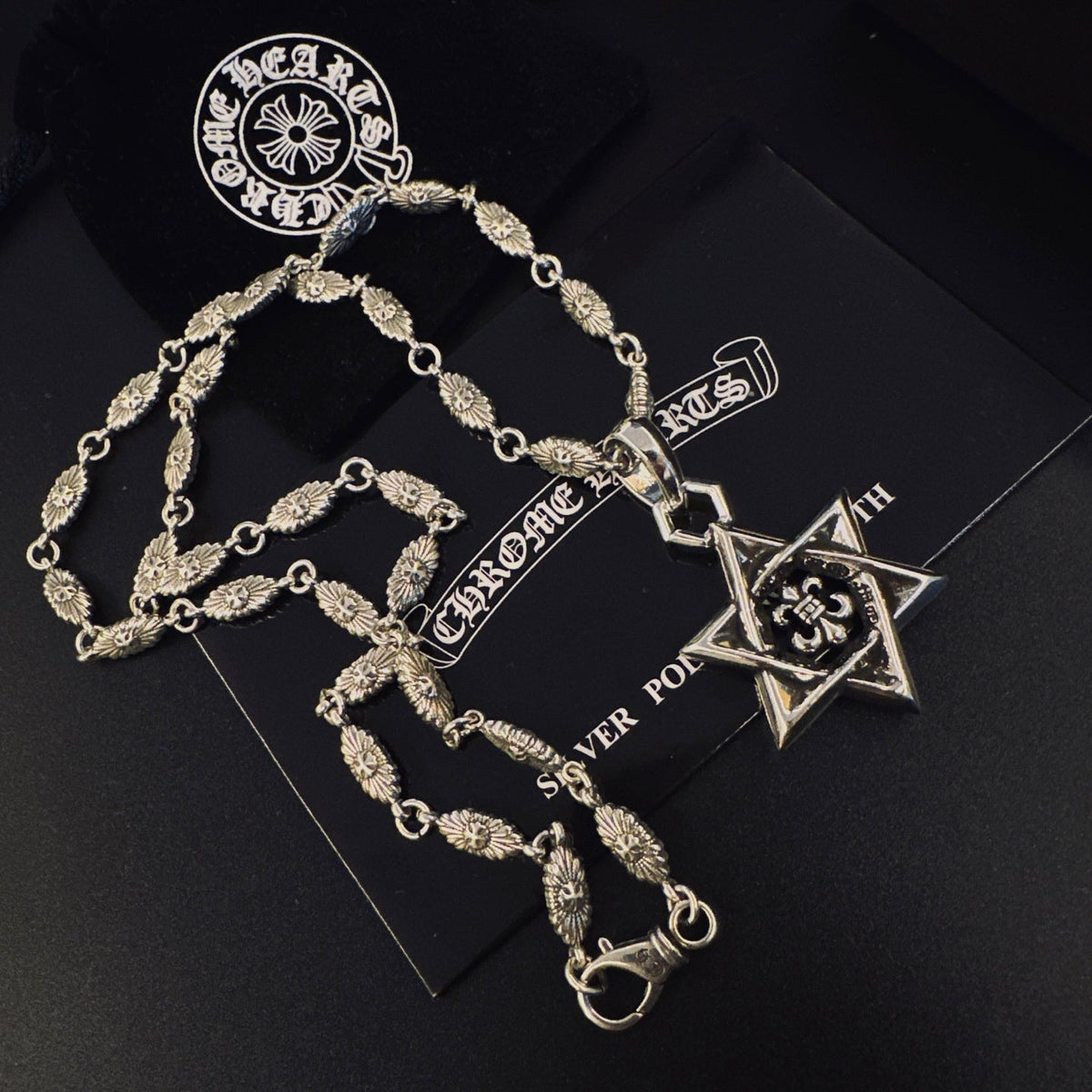 Martin Graham pendant necklace in polished metal-tone – main product view