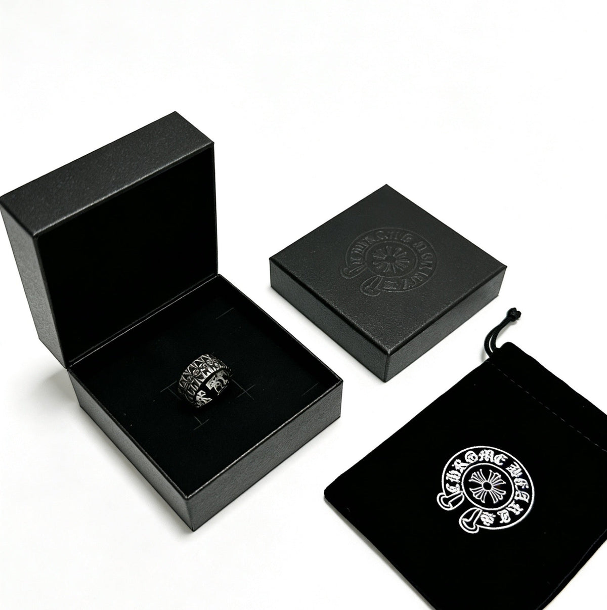 Martin Graham ring in polished metal-tone – front product view