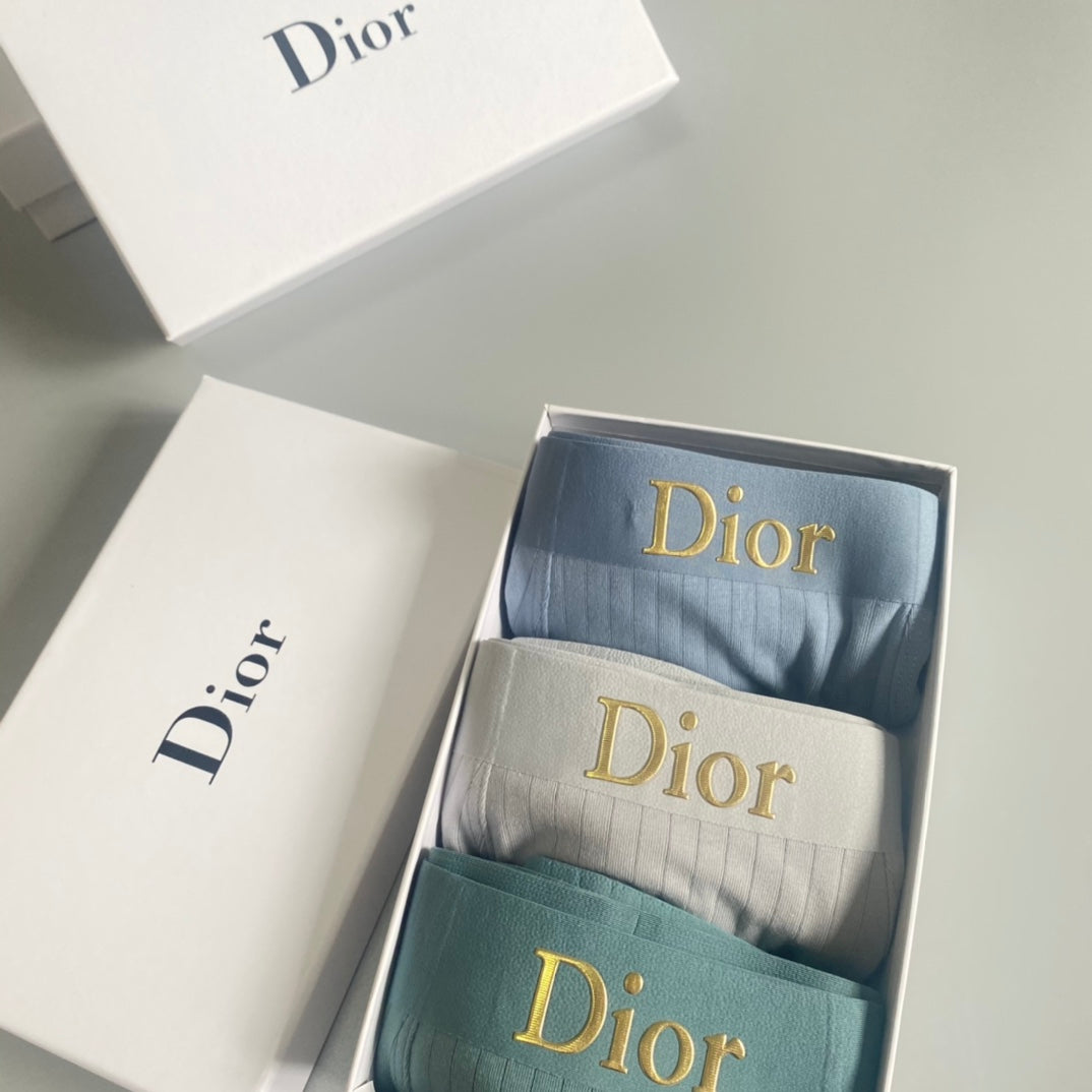Dior Cotton Men's Boxer Briefs - 3-Piece Box - Sizes L-XXXL