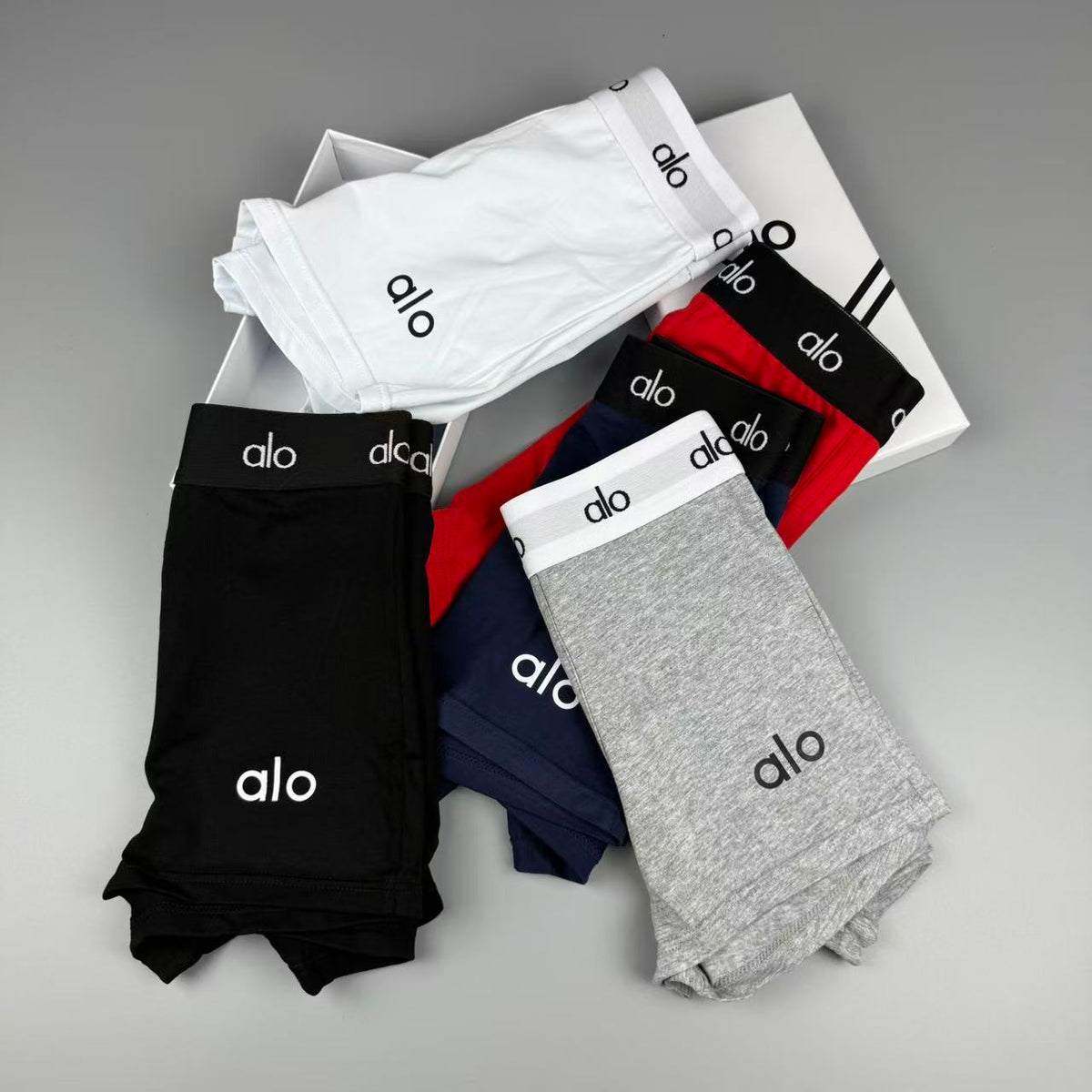 Alo Cotton Men's Boxer Briefs - 3-Piece Box