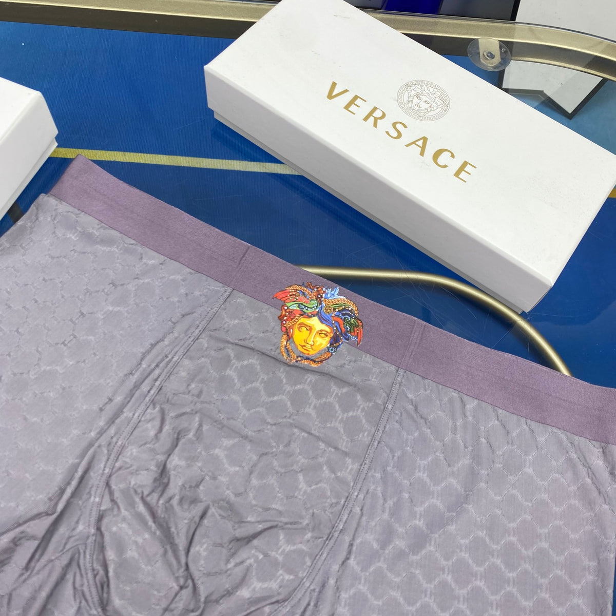 Versace Medallion Men's Boxer Briefs - 3-Piece Box