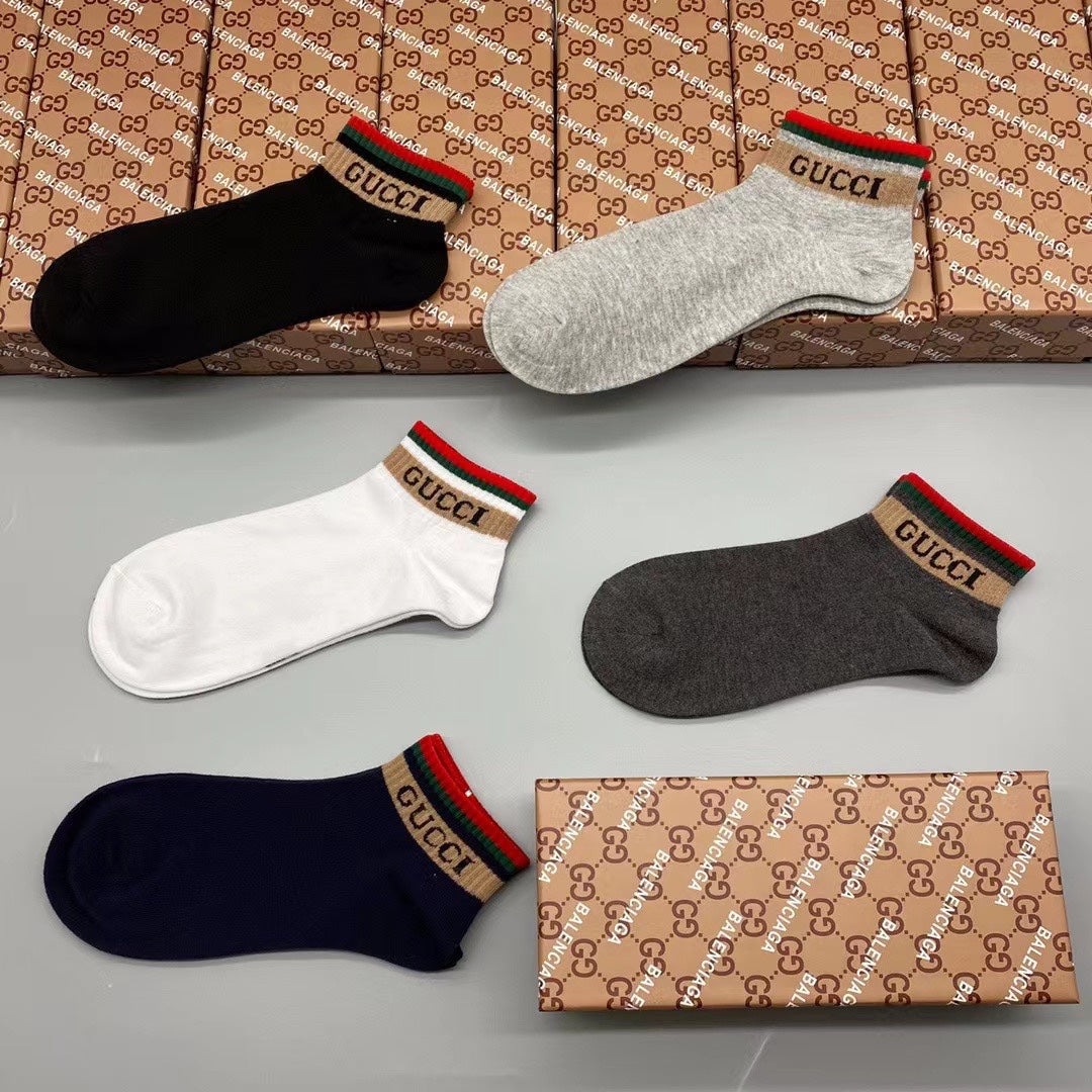 Gucci Mickey 86/14 Nylon-Spandex Breathable Socks – 5-Pair Pack