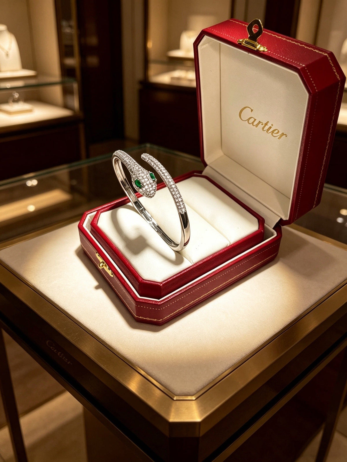 Martin Graham bracelet in polished metal-tone – detail view