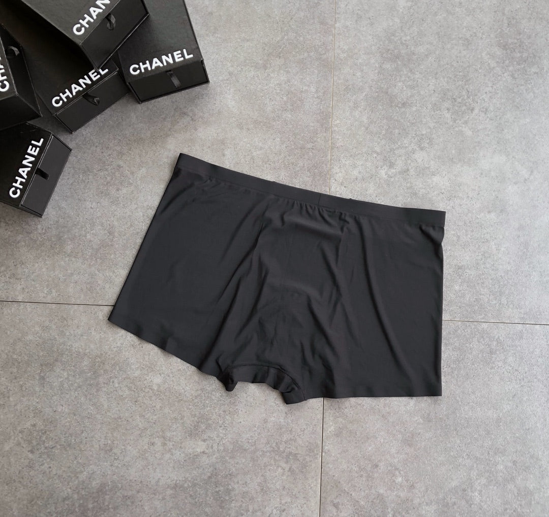Chanel Contrast Logo Waistbands Men's Boxer Briefs - 3-Piece Box