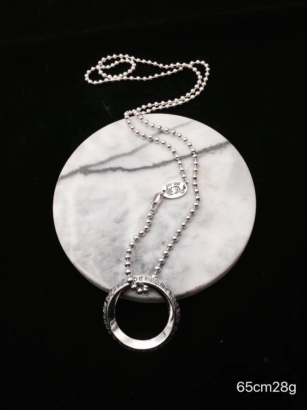Ring Motif Pendant in Metal-Tone main product view
