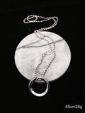 Ring Motif Pendant in Metal-Tone main product view