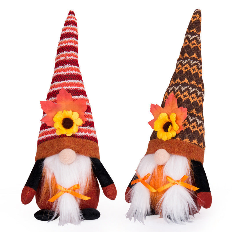 Thanksgiving Sunflower Faceless Baby Doll