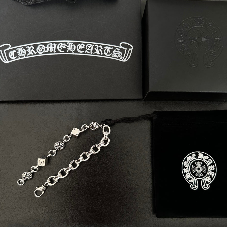 Dice Statement Bracelet in Metal-Tone main product view