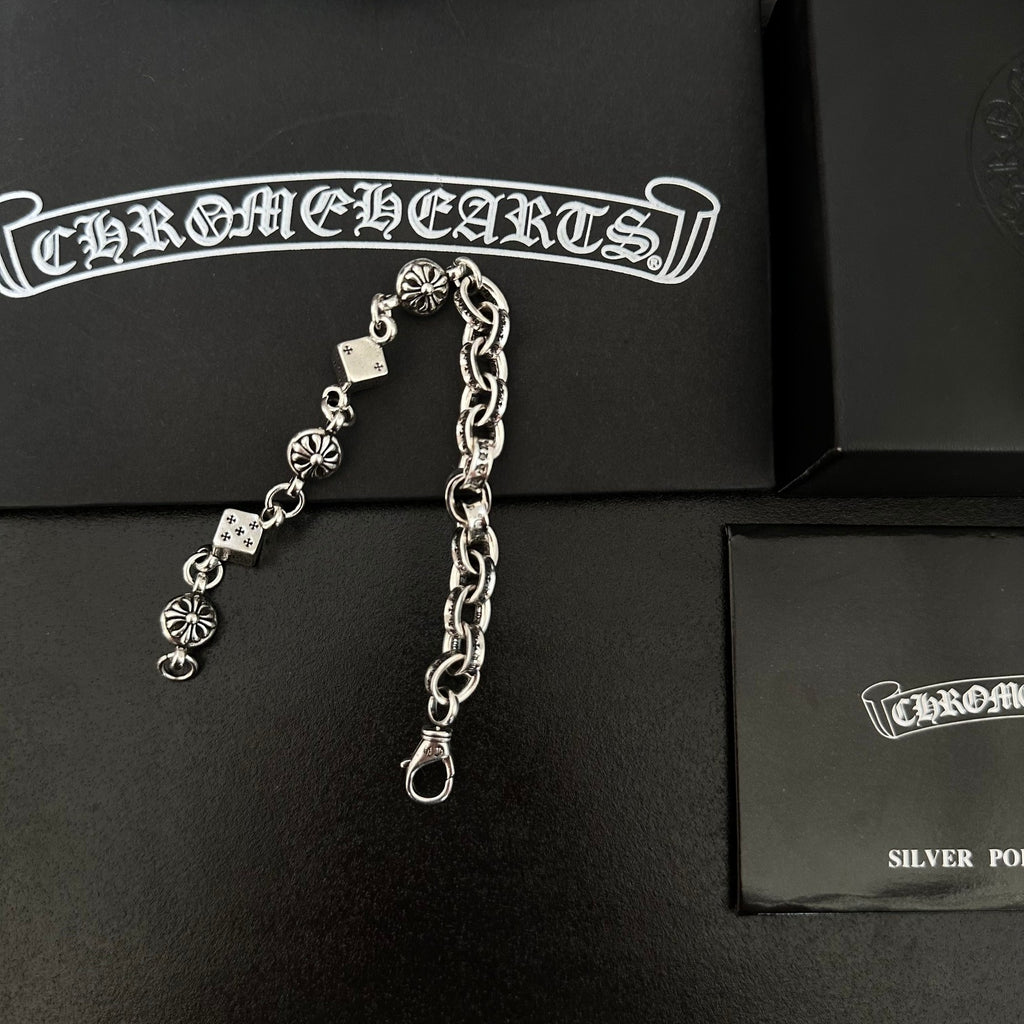 Dice Statement Bracelet in Metal-Tone detail view