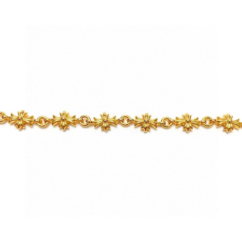 Cross Statement Bracelet in Antique Silver-Tone – Design 03 detail view