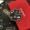 Signature Emblem Brooch in Polished Metal-Tone – Design 004 main product view
