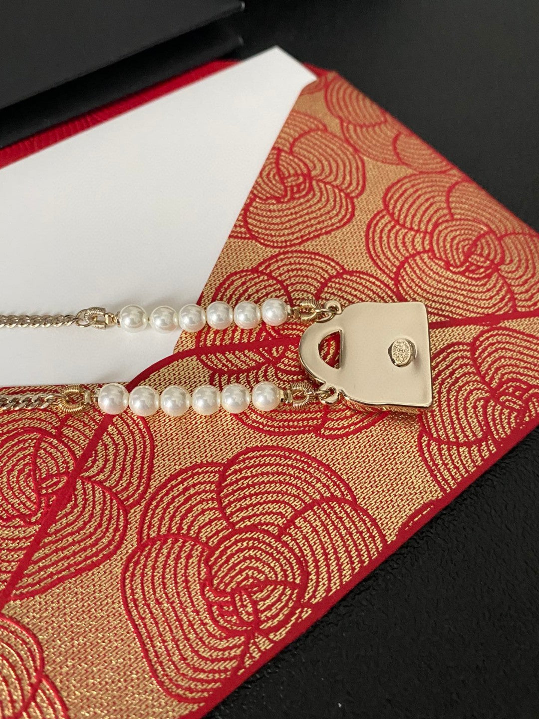 Letter Pendant Necklace in Polished Metal-Tone – Design 003 styled product view