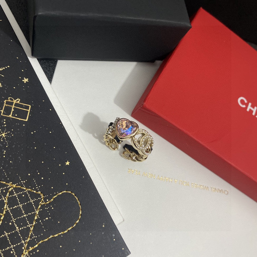 Signature Emblem Statement Ring in Polished Metal-Tone – Design 035 main product view