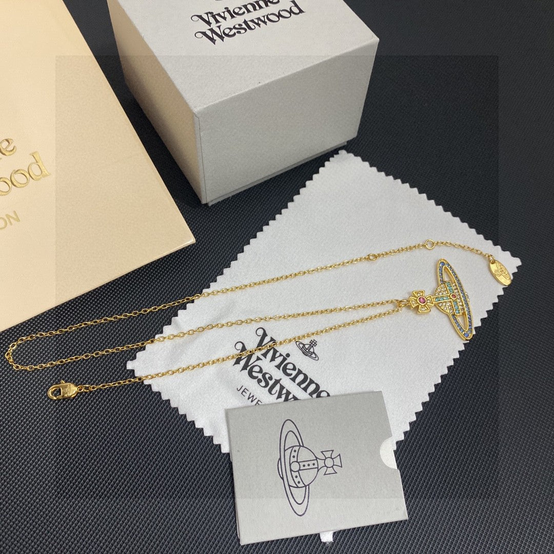 Orb Pendant Necklace in Gold-Tone main product view
