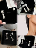 Double-C Emblem Stud Earrings in Polished Metal-Tone – Design 405 main product view