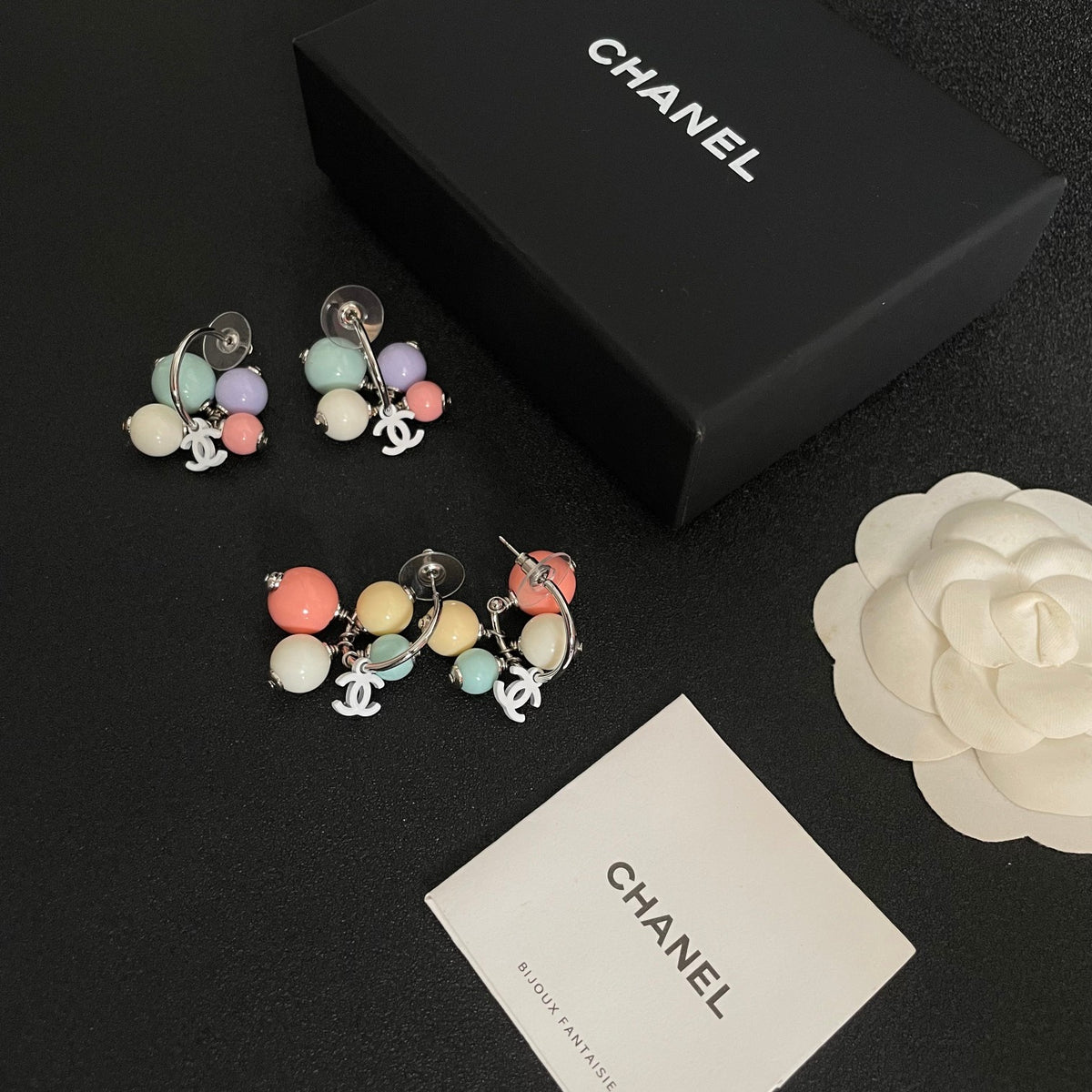 Signature Emblem Statement Earrings in Polished Metal-Tone – Design 044 close-up detail