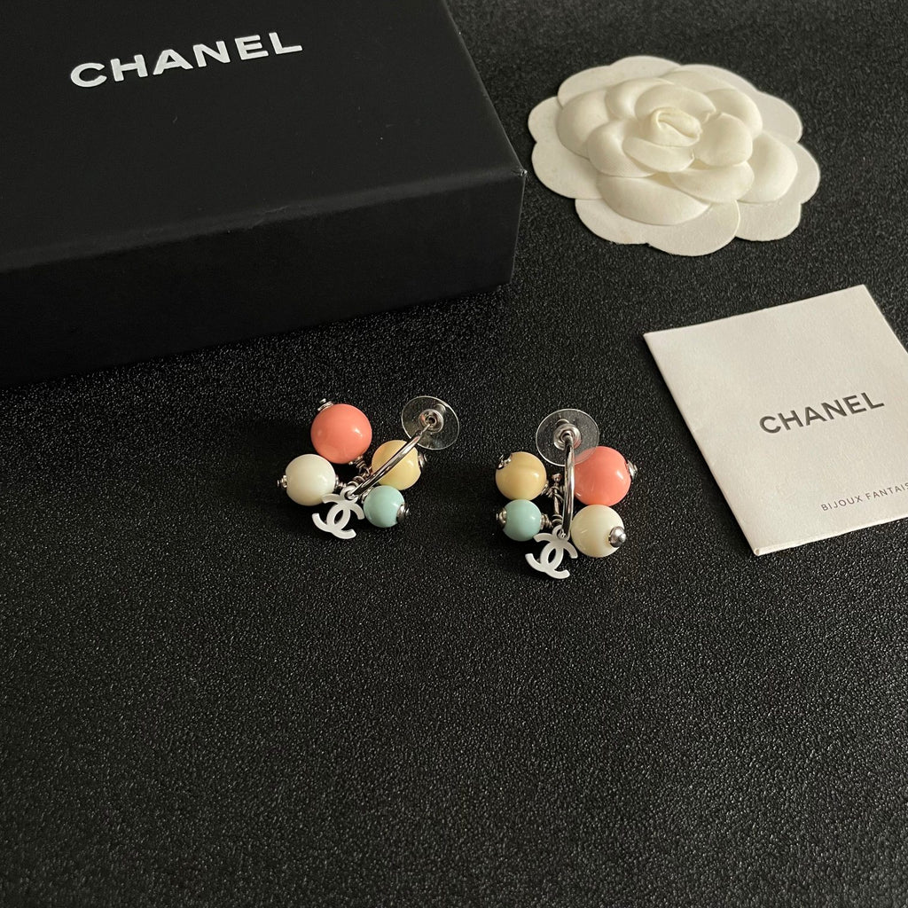 Signature Emblem Statement Earrings in Polished Metal-Tone – Design 044 styled product view