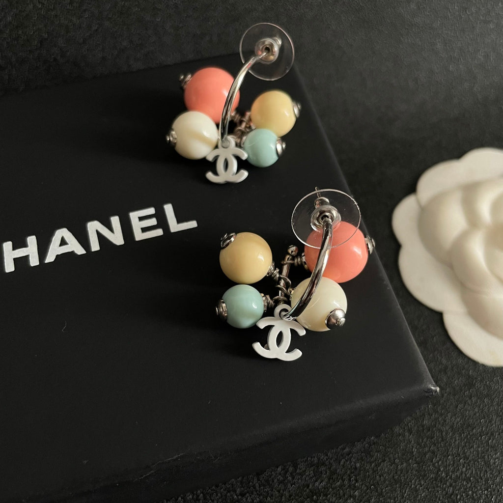Signature Emblem Statement Earrings in Polished Metal-Tone – Design 044 detail view