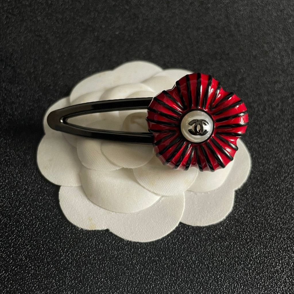 Camellia Hair Clip – Camellia Detail – Design 004 front product view