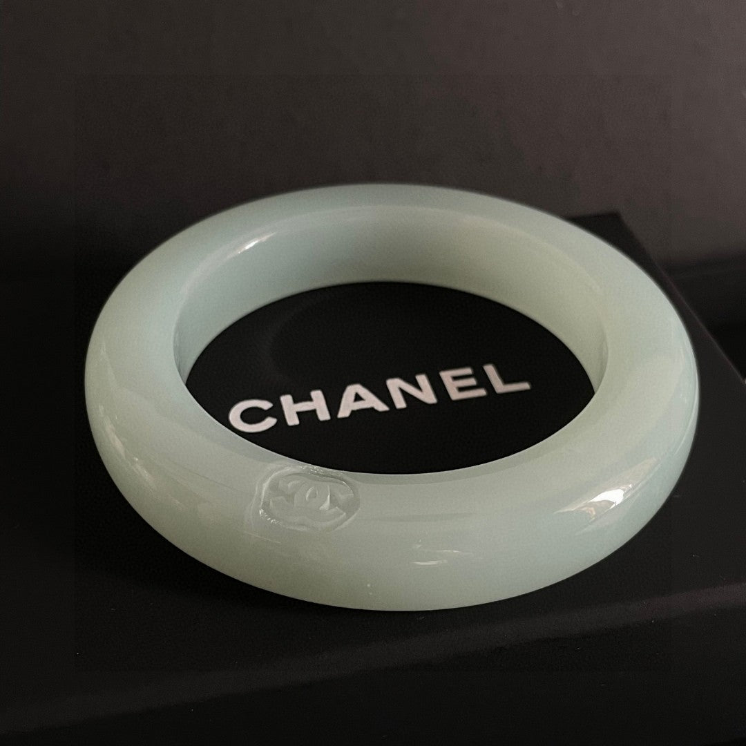 Signature Emblem Bangle in Polished Metal-Tone – Design 024 styled product view