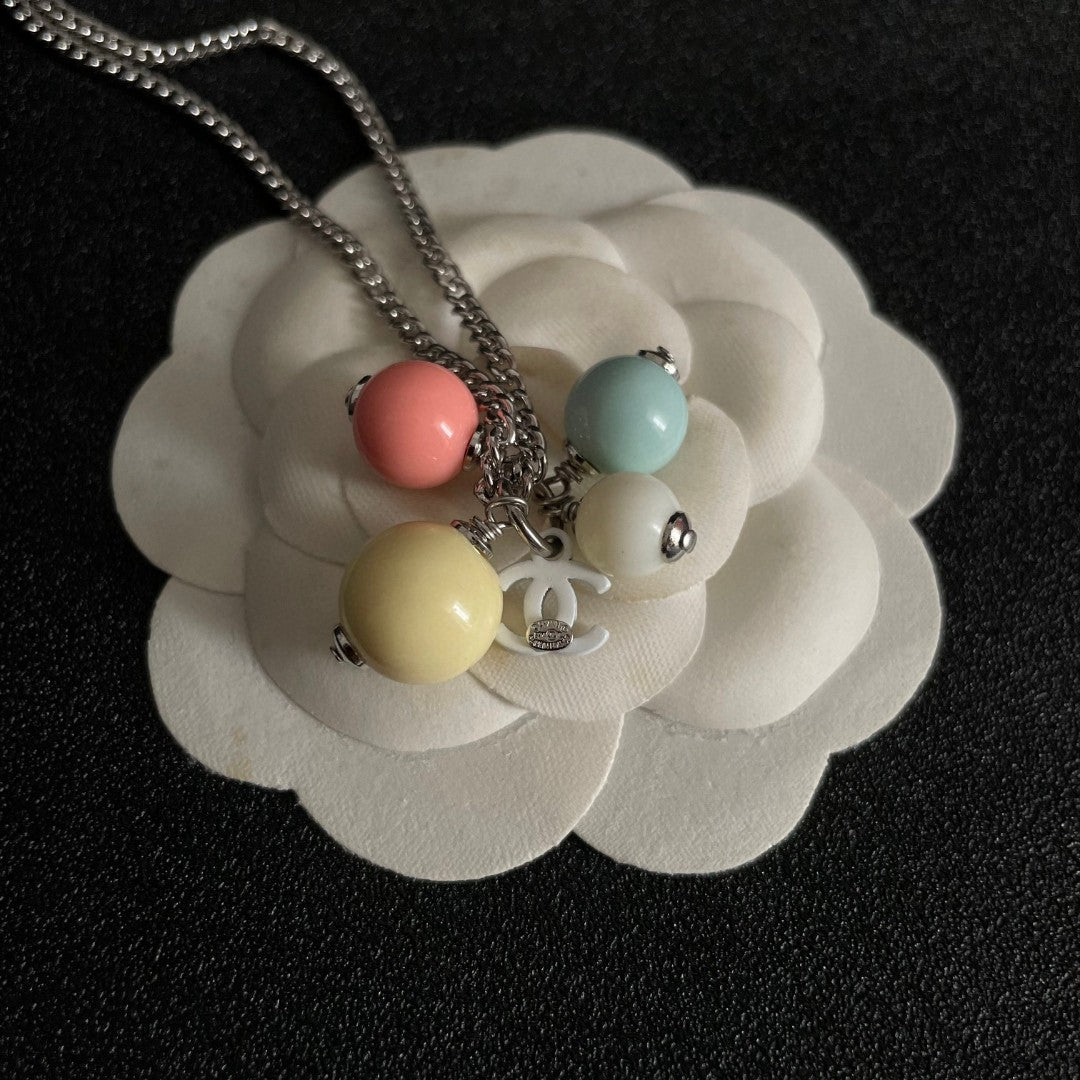 Signature Emblem Pendant Necklace in Polished Metal-Tone – Design 056 front product view
