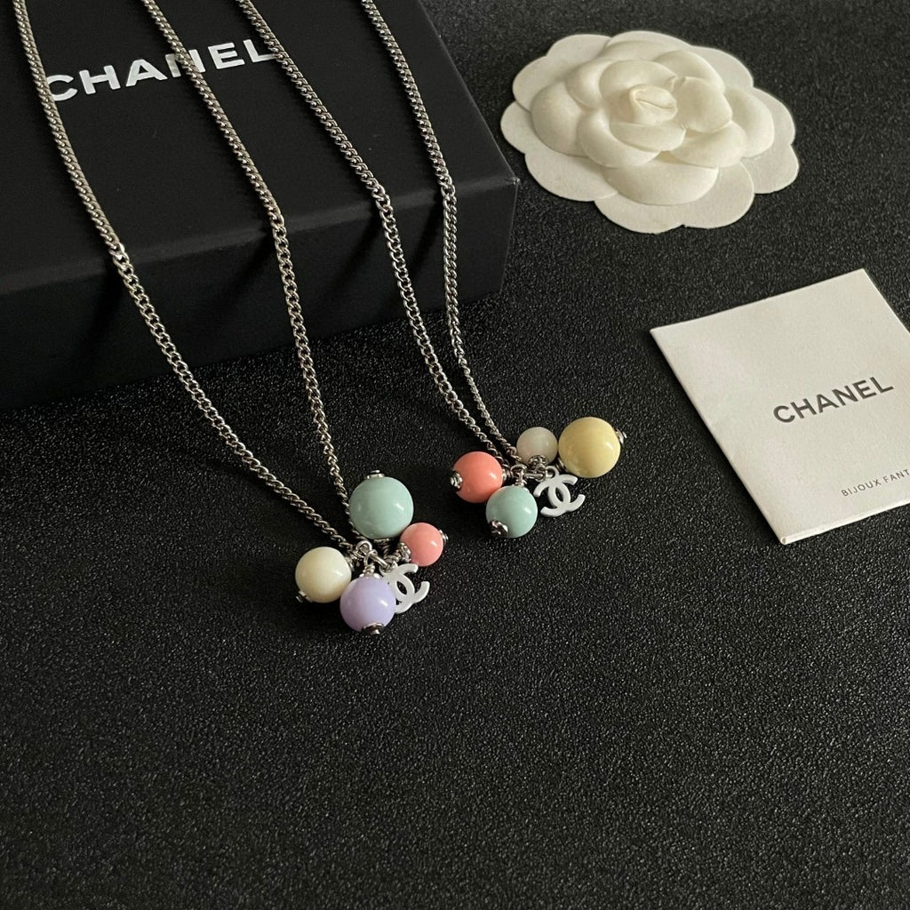 Signature Emblem Pendant Necklace in Polished Metal-Tone – Design 055 styled product view