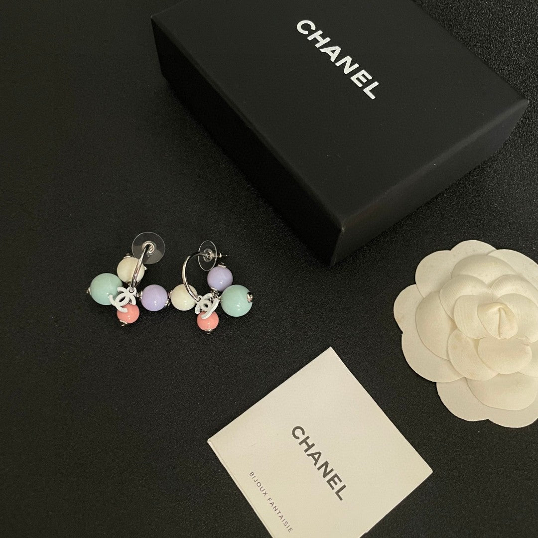Signature Emblem Statement Earrings in Polished Metal-Tone – Design 030 close-up detail