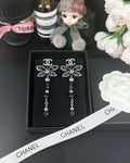 Butterfly Statement Earrings in Polished Metal-Tone main product view
