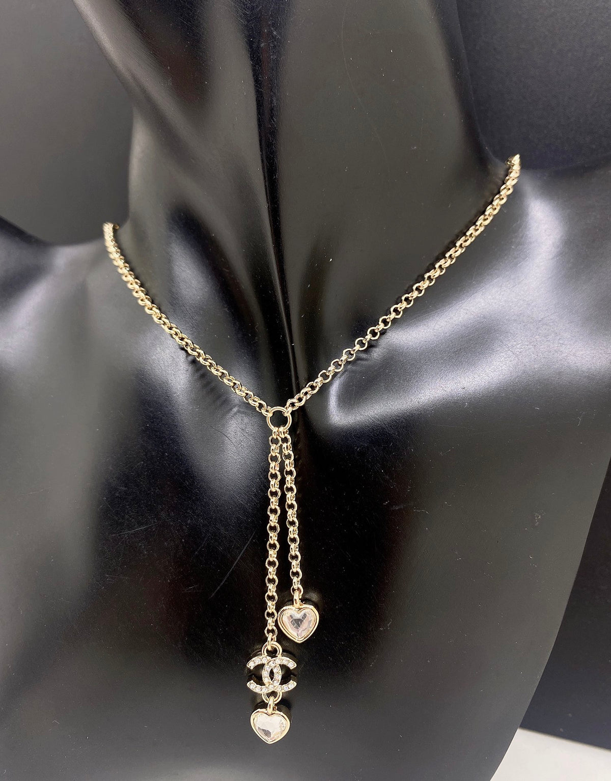 Heart Crystal-Accent Pendant Necklace front product view