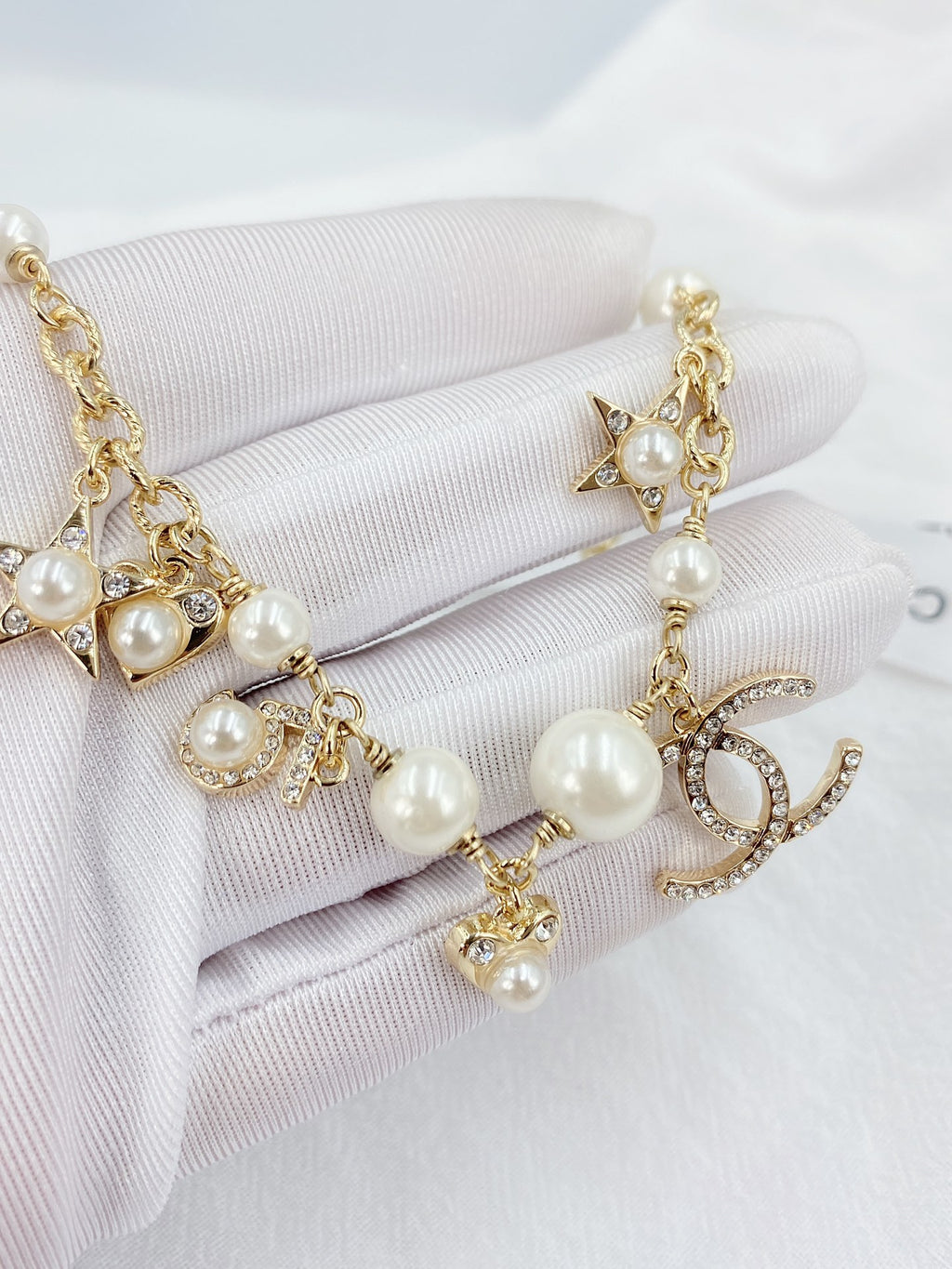 Signature Emblem Bracelet in Gold-Tone – Design 004 close-up detail