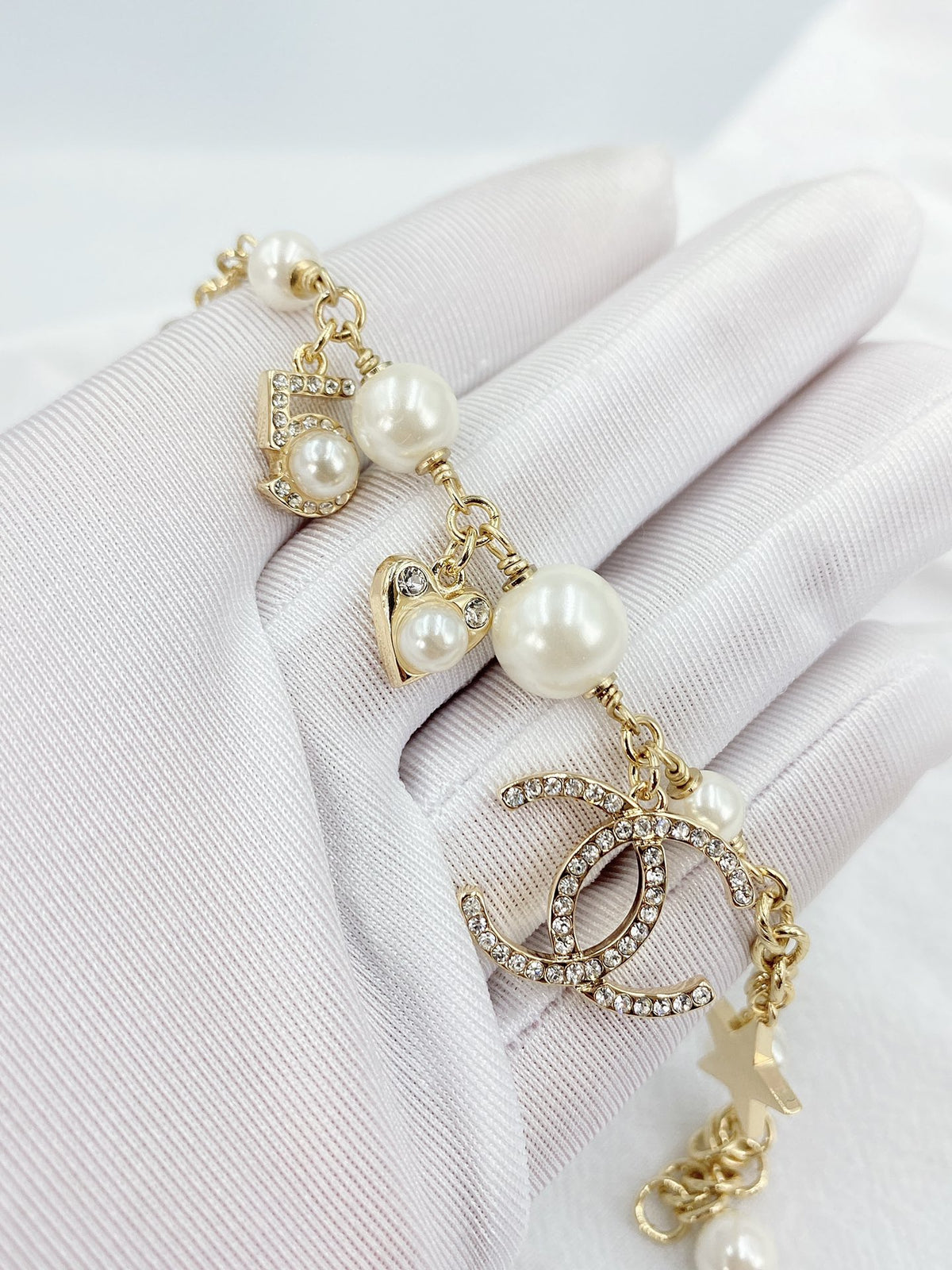Signature Emblem Bracelet in Gold-Tone – Design 005 detail view