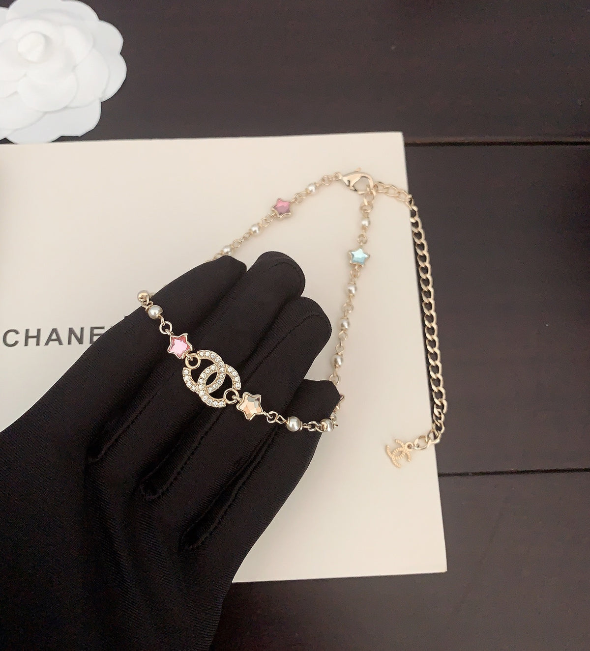 Signature Emblem Crystal-Accent Pendant Necklace – Design 017 main product view