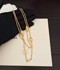Signature Emblem Crystal-Accent Pendant Necklace – Design 010 main product view