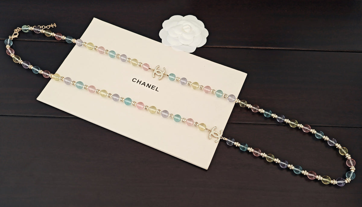 Signature Emblem Crystal-Accent Pendant Necklace – Design 026 detail view