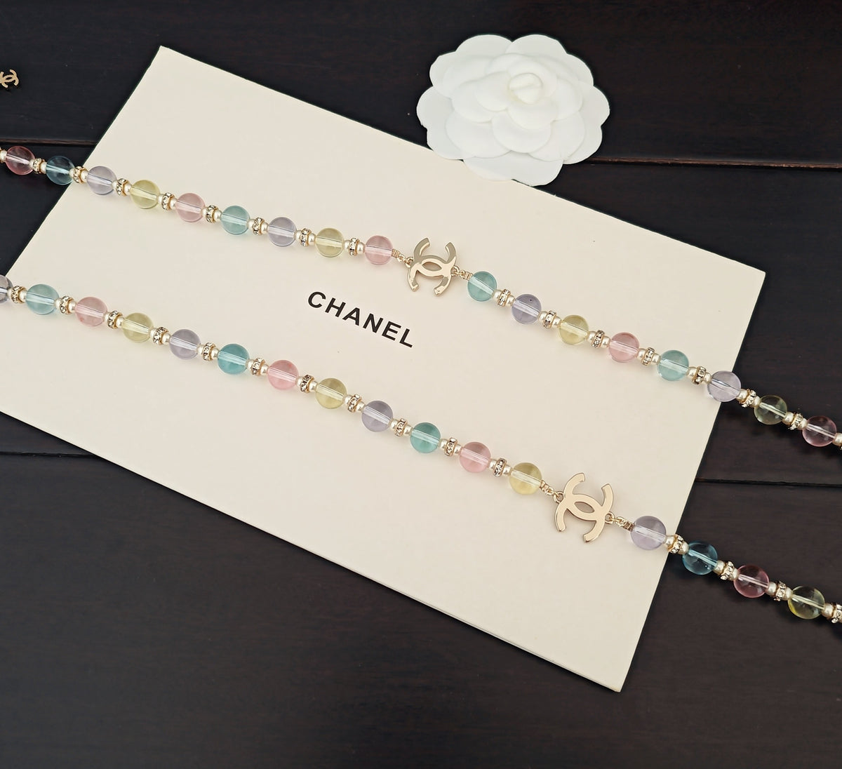 Signature Emblem Crystal-Accent Pendant Necklace – Design 026 side detail