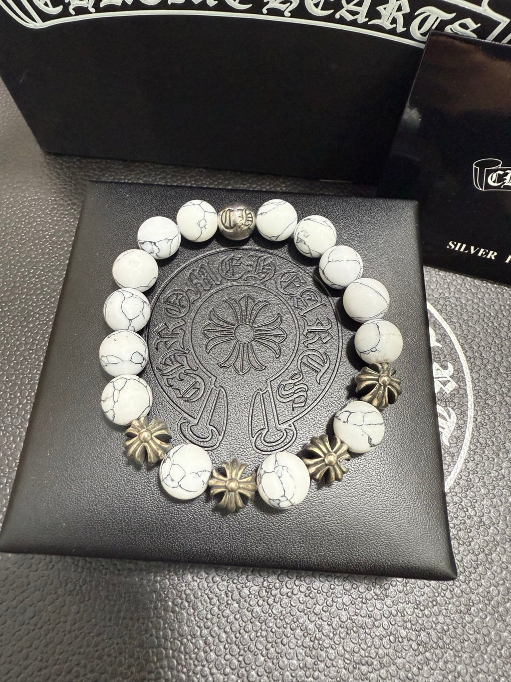 Gothic Emblem Jewelry Accessory in Antique Silver-Tone – Design 11 close-up detail