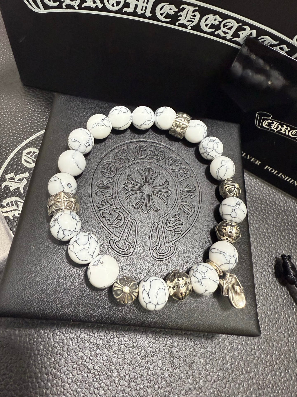 Gothic Emblem Jewelry Accessory in Antique Silver-Tone – Design 13 close-up detail