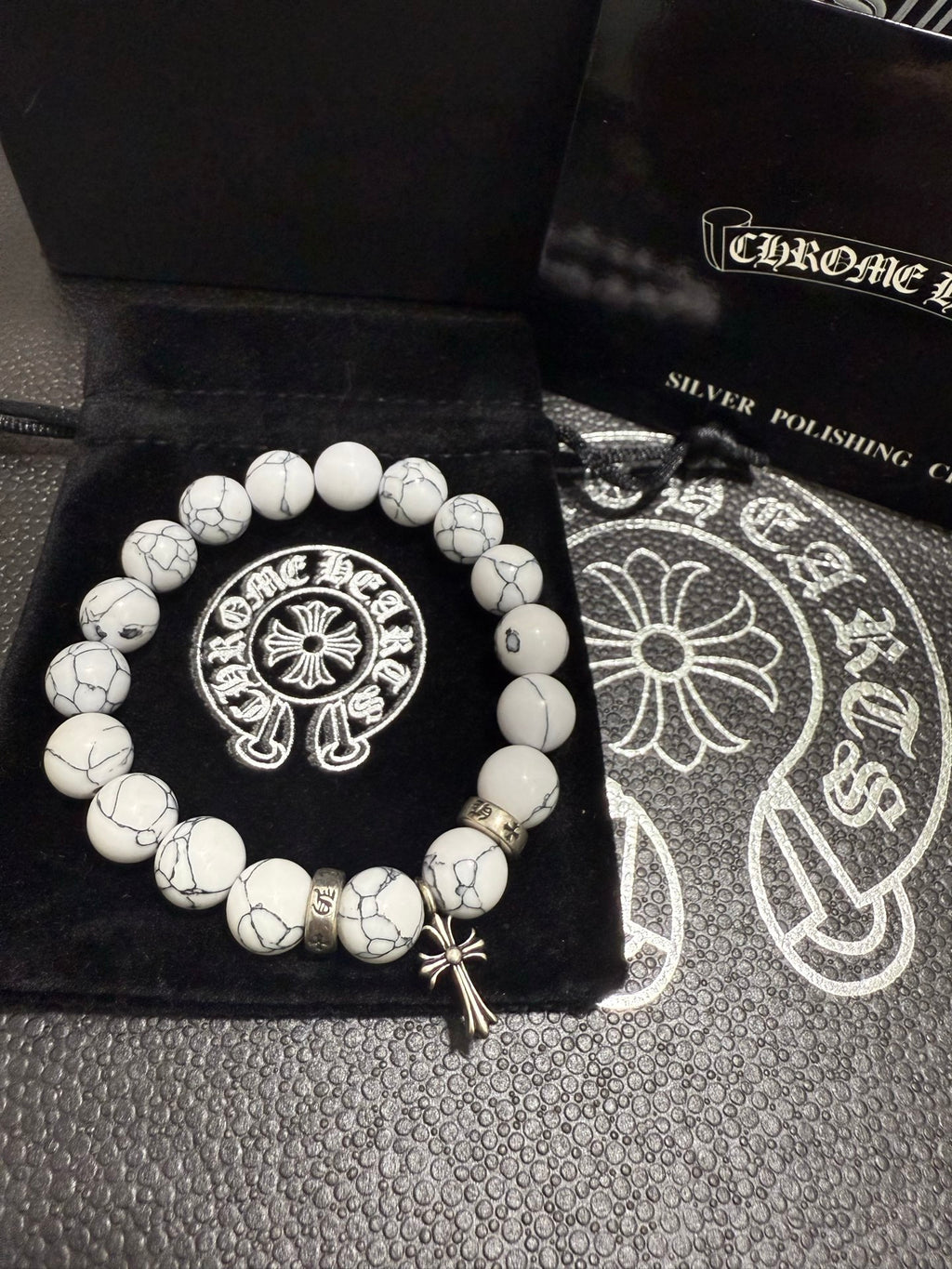 Gothic Emblem Jewelry Accessory in Antique Silver-Tone – Design 15 front product view