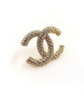 Double-C Emblem Brooch in Gold-Tone – Design 003 main product view