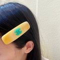 Double-C Emblem Hair Clip – Design 028 main product view